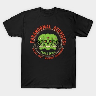 Triple Skull Paranormal Services T-Shirt